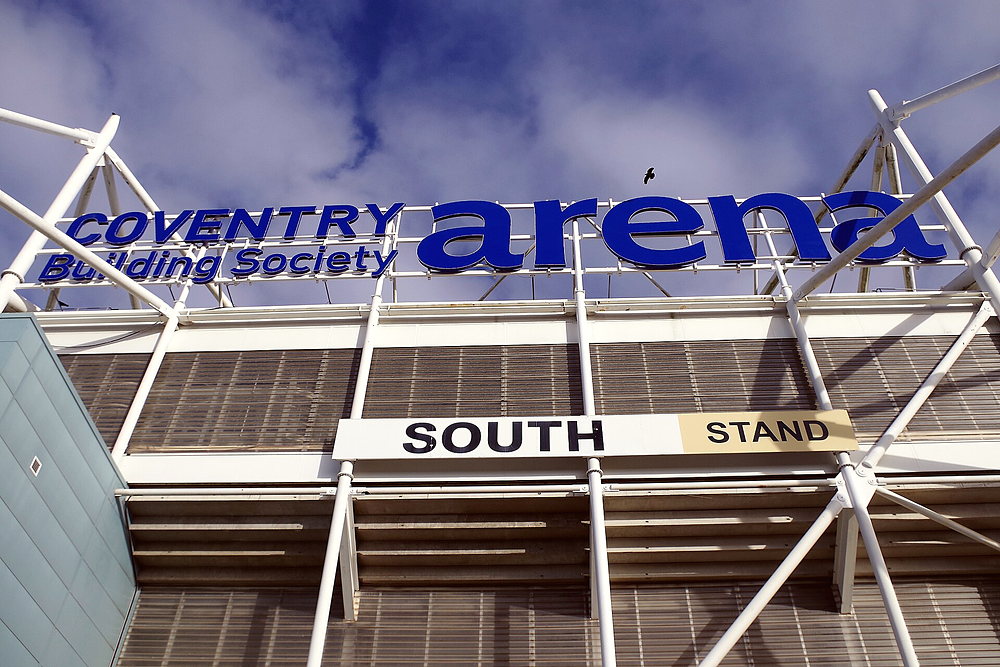 Coventry Building Society Arena, South Stand signage