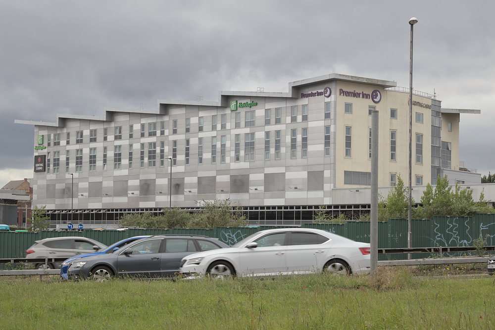 Riverlights, Derby, seen from St Alkmund’s Way