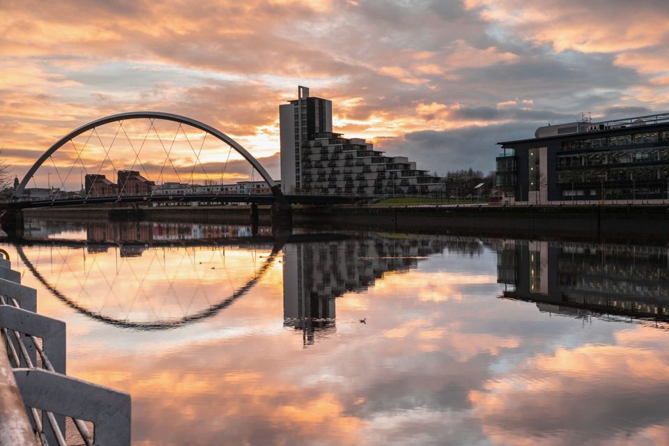 Glasgow i most Clyde Arc