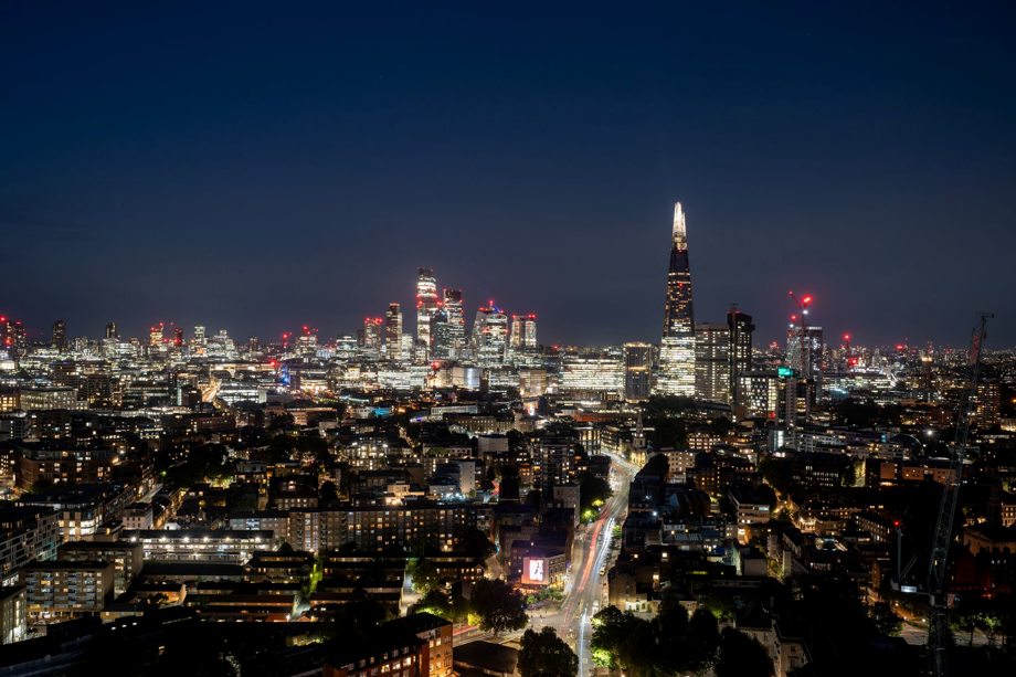 Panorama Londynu nocą